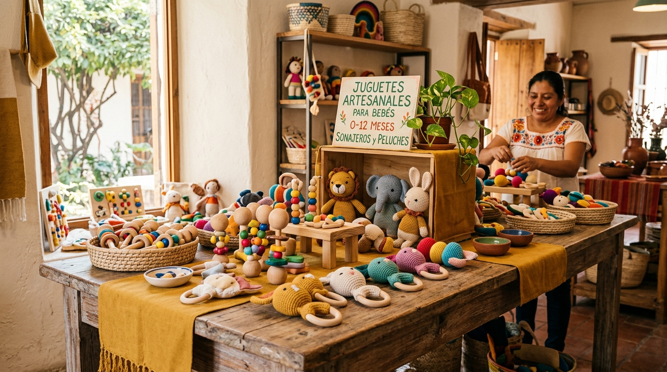 Mesa de juguetería con sonajeros, mordedores y peluches para bebés de 0 a 12 meses